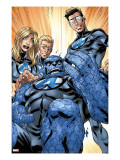 Ultimate Fantastic Four 41 Group: Human Torch  Mr Fantastic  Invisible Woman and Thing