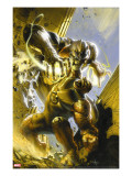 Ultimate Fantastic Four 53 Cover: Thing and Thanos