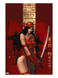 Elektra The Hand 1 Cover: Elektra Fighting