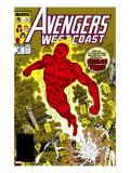 Avengers West Coast 50 Cover: Human Torch  Hammond and Jim