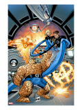 Marvel Adventures Fantastic Four 37 Cover: Thing  Mr Fantastic  Invisible Woman and Human Torch