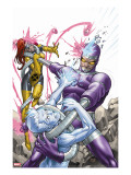 X-Men: First Class 14 Cover: Machine Man  Iceman and Marvel Girl Fighting