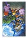 Marvel Team-Up 11 Cover: Hulk  Wolverine  Dr Strange and Nova