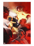 Marvel Divas 4 Cover: Hellcat  Black Cat  Firestar and Photon