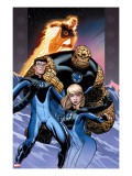 Ultimate Fantastic Four 60 Cover: Invisible Woman  Mr Fantastic  Thing and Human Torch