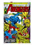 Avengers 143 Cover: Beast  Captain America  Iron Man  Vision and Avengers