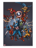Official Handbook: Avengers 2005 Cover: Captain America  Hulkling and Cage