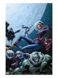Marvel Adventures Avengers 23 Cover: Hulk  Giant Girl and Iron Man