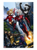 Ms Marvel 44 Group: Iron Patriot  Wolverine  Hawkeye  Ms Marvel and Spider-Man
