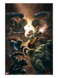 New Avengers 43 Cover: Captain America  Thor and Black Panther