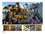 Marvel: Monsters On The Prowl 1 Group: Hulk  Thing  Groot  Fin Fang Foom and Grogg
