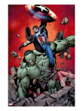 Ultimate Avengers 4 Cover: Captain America  Hulk  Red Wasp and Black Widow