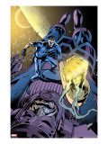 Fantastic Four 571 Cover: Mr Fantastic and Galactus