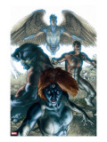 Dark X-Men 1 Cover: Mystique  Dark Beast and Omega