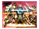 New Mutants 1 Cover: Magik  Moonstar  Karma  Magma  Sunspot  Warlock and Legion