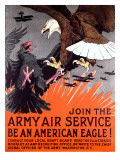 Join the Army Air Service War Eagle Poster