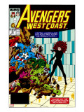 Avengers West Coast 47 Cover: Scarlet Witch  Captain America and She-Hulk