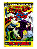 The Amazing Spider-Man 109 Cover: Spider-Man  Dr Strange  and Flash Thompson
