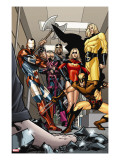 Dark X-Men 3 Group: Iron Patriot  Wolverine  Ms Marvel  Hawkeye  Ares and Sentry Fighting