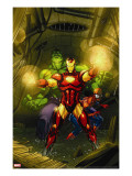 Marvel Adventures Super Heroes 4 Cover: Iron Man  Hulk and Spider-Man