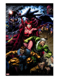 X-Men: Legacy 209 Cover: Toad  Quicksilver  Scarlet Witch and Magneto