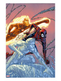 X-Men: First Class 16 Cover: Iceman  Human Torch and Spider-Man