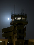 Cob Speicher Control Tower under a Full Moon