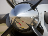 Close-Up View of the Propeller of an Iraqi Air Force T-6 Texan Trainer Aircraft