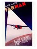 Farman Paris Airline Poster