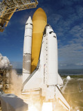 Space Shuttle Atlantis Lifts Off from its Launch Pad at Kennedy Space Center  Florida