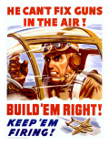 WWII US Homefront 'Keep 'Em Firing' Poster