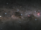 The Southern Cross and the Pointers in the Milky Way