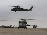 UH-60 Black Hawks Taxis Out for a Mission over Northern Iraq