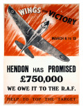 WWII 'Wings for Victory' Production Poster