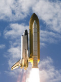 Space Shuttle Atlantis Lifts Off from its Launch Pad at Kennedy Space Center  Florida