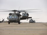 UH-60 Black Hawks Taxis Out for a Mission over Northern Iraq