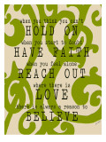 Hold on Green Swirl
