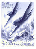 1939 Swiss Luftwaffe Aviation Poster
