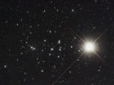 Saturn in the Beehive Star Cluster