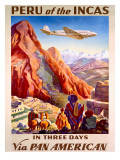 Pan American Peru of the Incas Poster