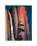 Evening Glow of Yosemite Waterfall 1930