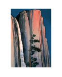 Evening Glow of Yosemite Waterfall 1930