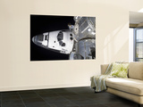 A High-Angle View of the Crew Cabin of Space Shuttle Atlantis