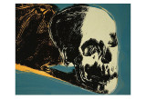 Skull  c1976 (yellow on teal)