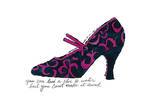Blue and Pink Shoe  c1955