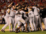 Texas Rangers v San Francisco Giants  Game 5:  San Francisco Giants celebrate their 3-1 victory