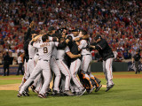 Texas Rangers v San Francisco Giants  Game 5:  San Francisco Giants celebrate their 3-1 victory
