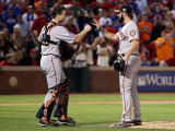San Francisco Giants v Texas Rangers  Game 4: Buster Posey Brian Wilson