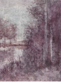 Shimmering Plum Landscape II