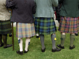 Highlanders in Kilts at the Lonach Gathering